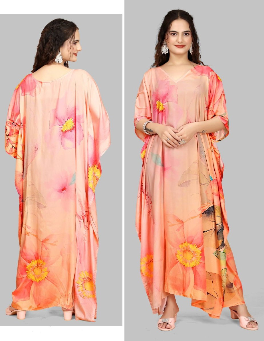 Jisha Silk Kaftan Vol 12 Digital Printed Silk Fancy Kaftan Collection
