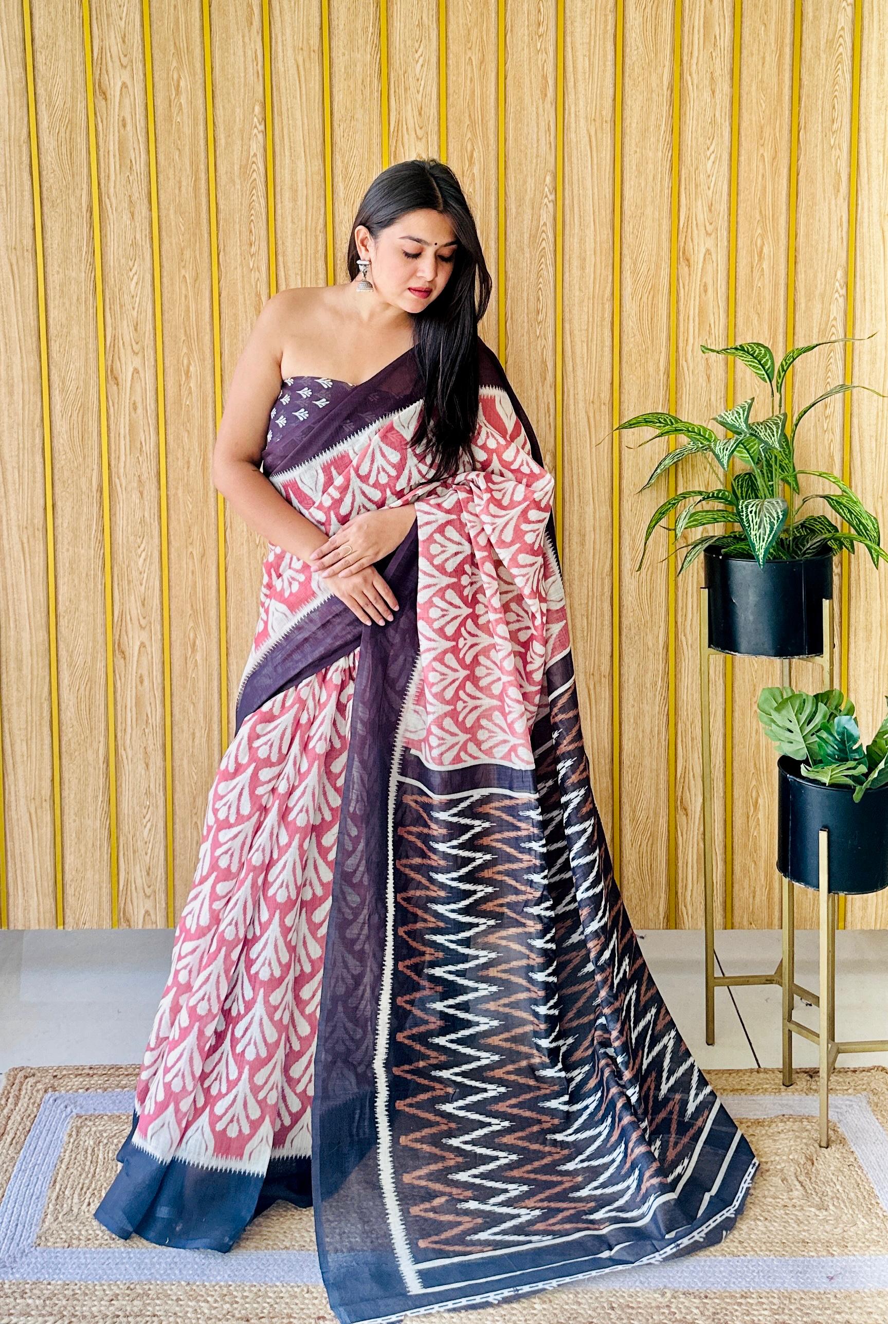 Md Sita B Linen Silk Digital Printed Saree Collection