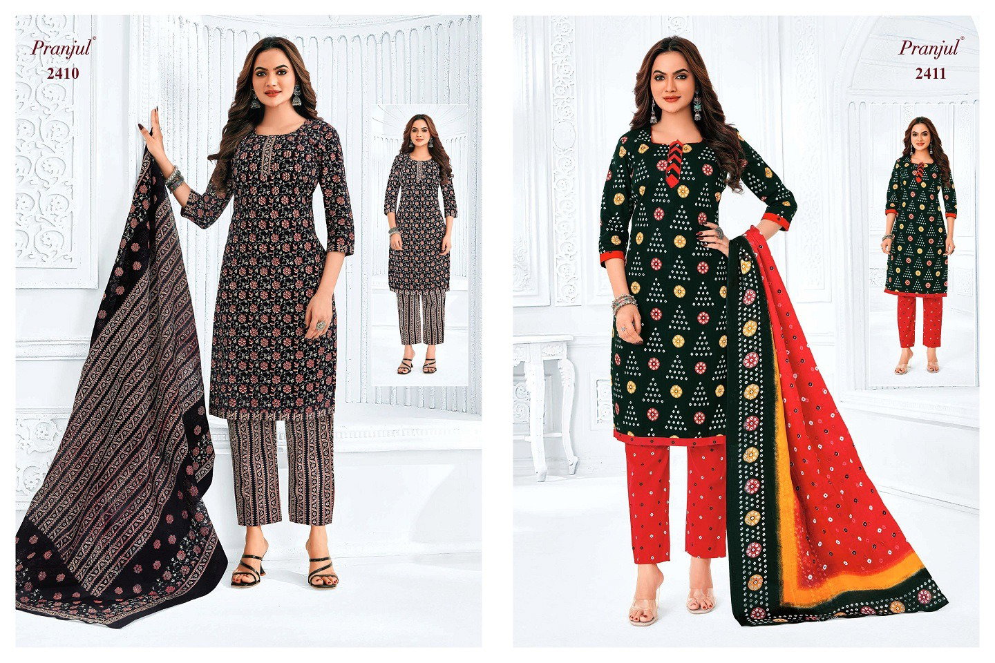 Pranjul Priyanka Vol 24 Printed Cotton Dress Material Collection