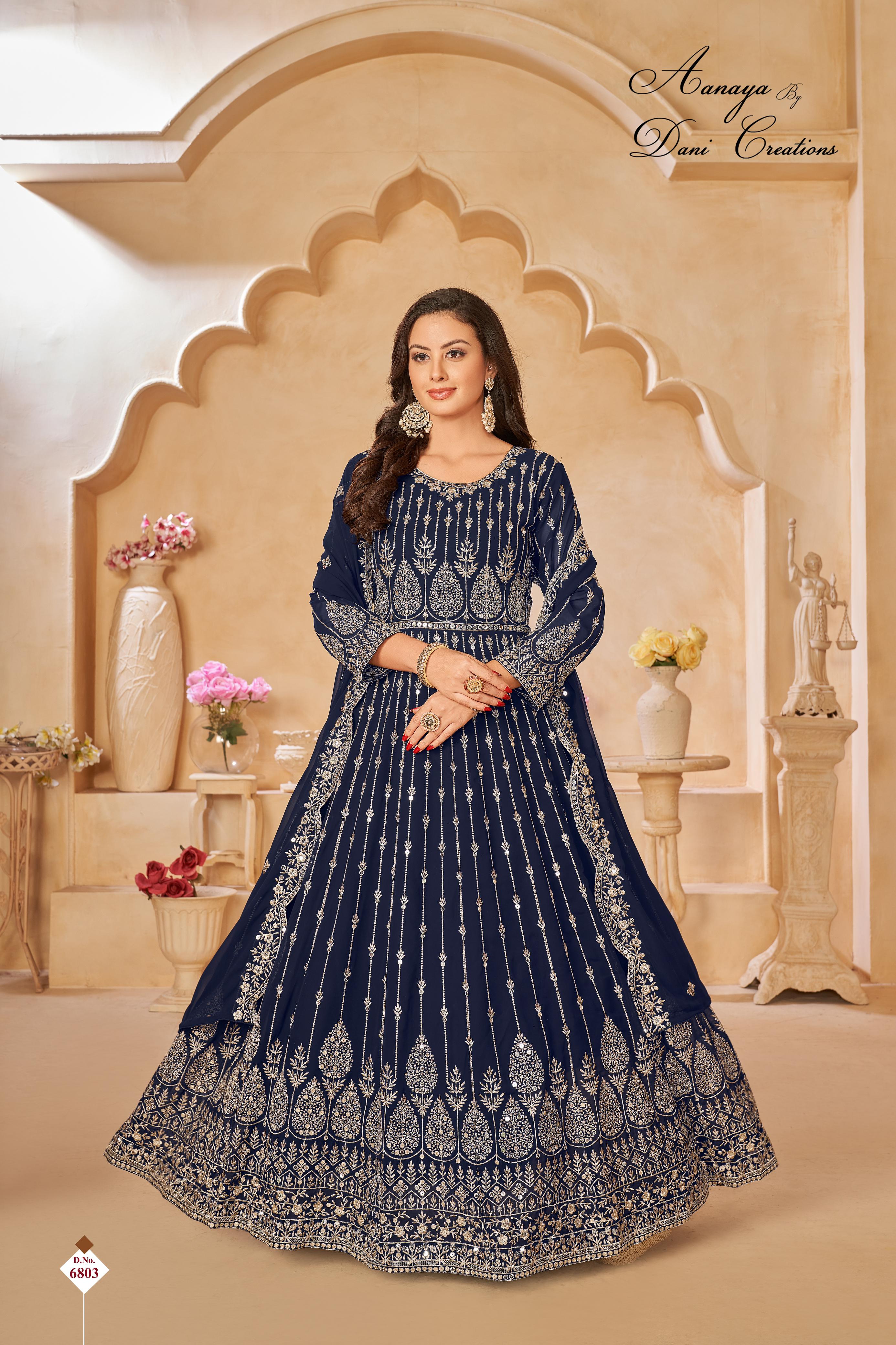 Aanaya 6800 Series Faux Georgette Designer Salwar Kameez Collection