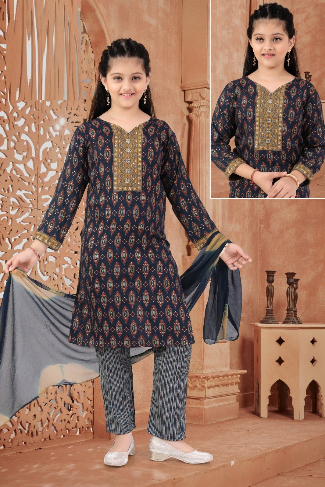 Maahi Pant Set Vol 2 Capsule Printed Kids Wear Collection