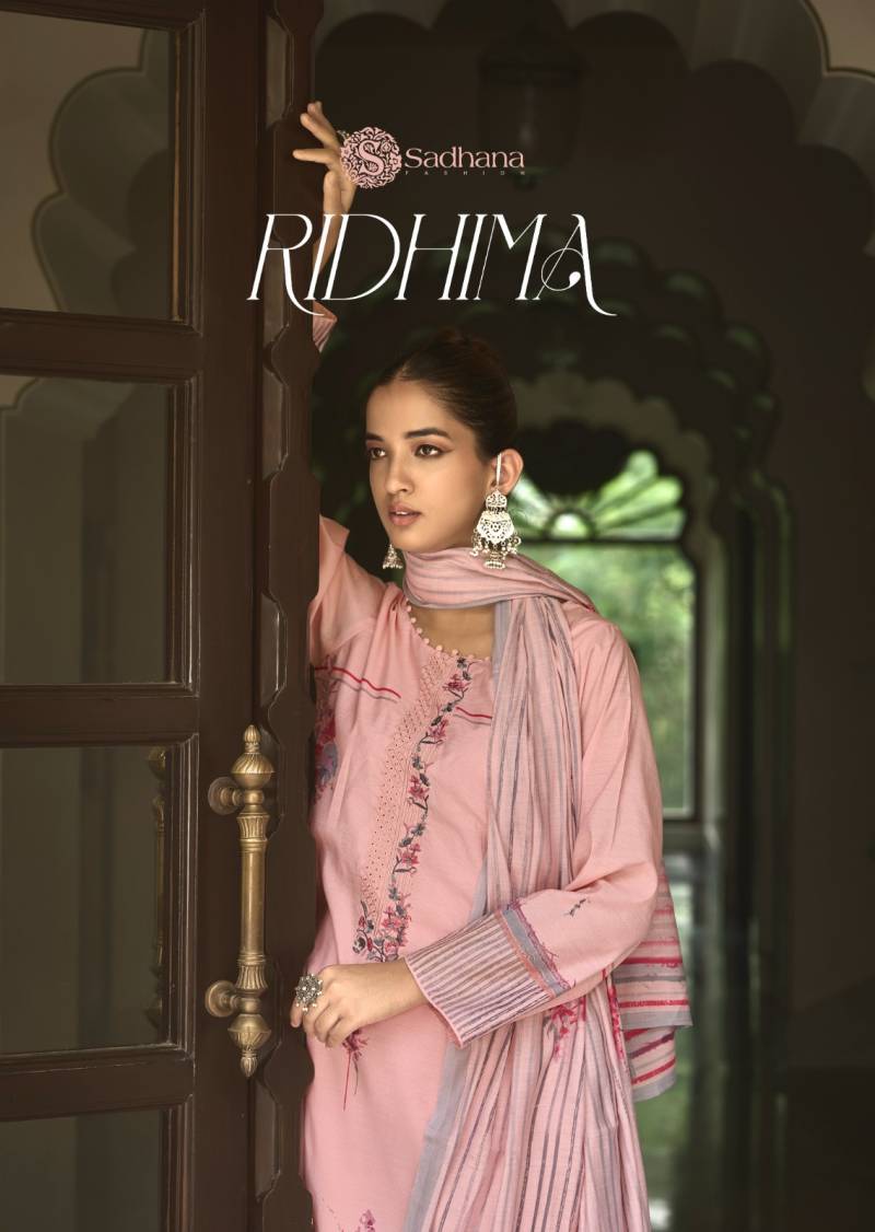 Sadhana Ridhima Shimmer Muslin Silk Digital Printed Dress Material
