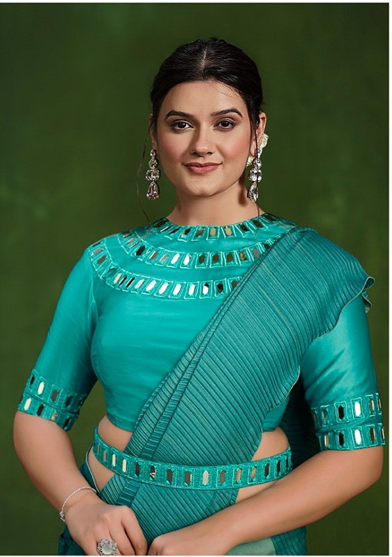 Mahotsav Mohmanthan Ranjhana 24311 Crepe Silk Georgette Festival Saree