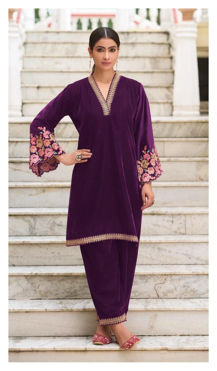 Deepsy D 543 Velvet Readymade Pakistani Suits Collection