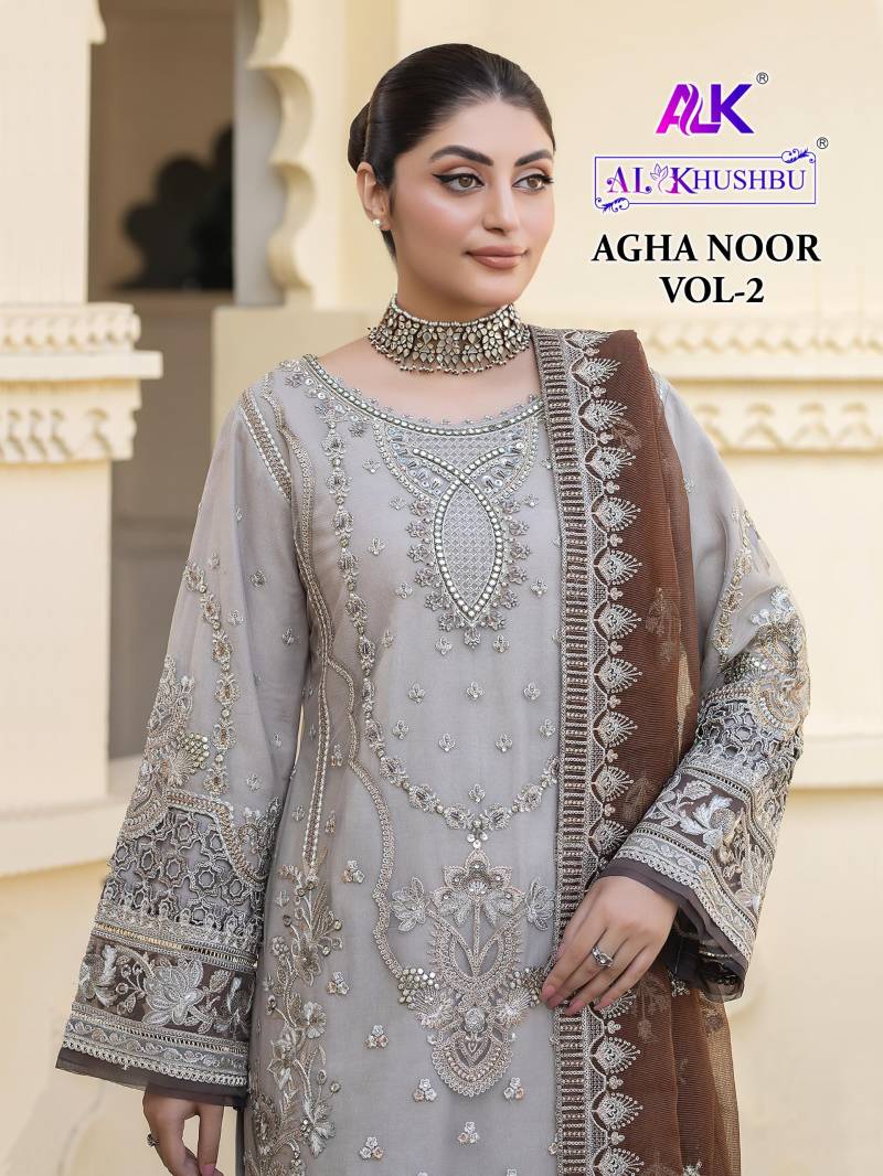 Al Khushbu Agha Noor Vol 2 Georgette Pakistani Salwar Suits