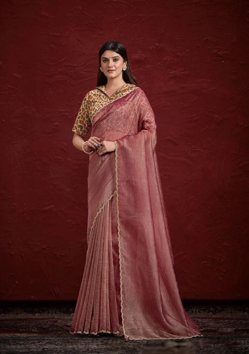 Mahotsav Mohmanthan Aaina 24205 Pure Banarasi Jari Pleat Festive Wear Saree