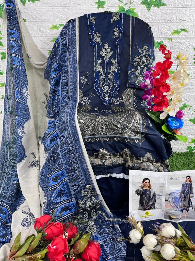 Hazzel 0146 Chiffon Dupatta Pakistani Salwar Kameez