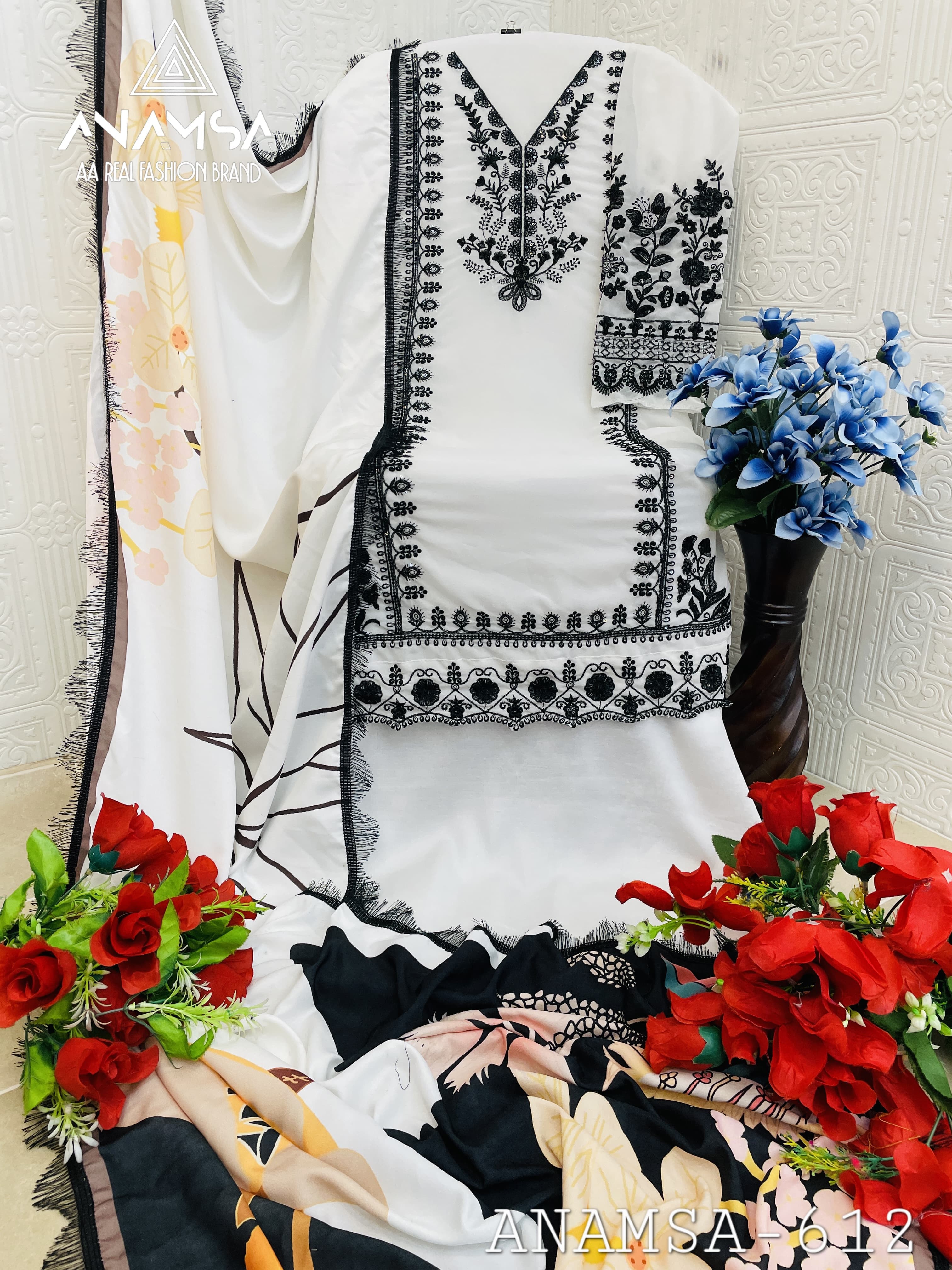 Anamsa 612 Georgette Embroidered Pakistani Salwar Kameez