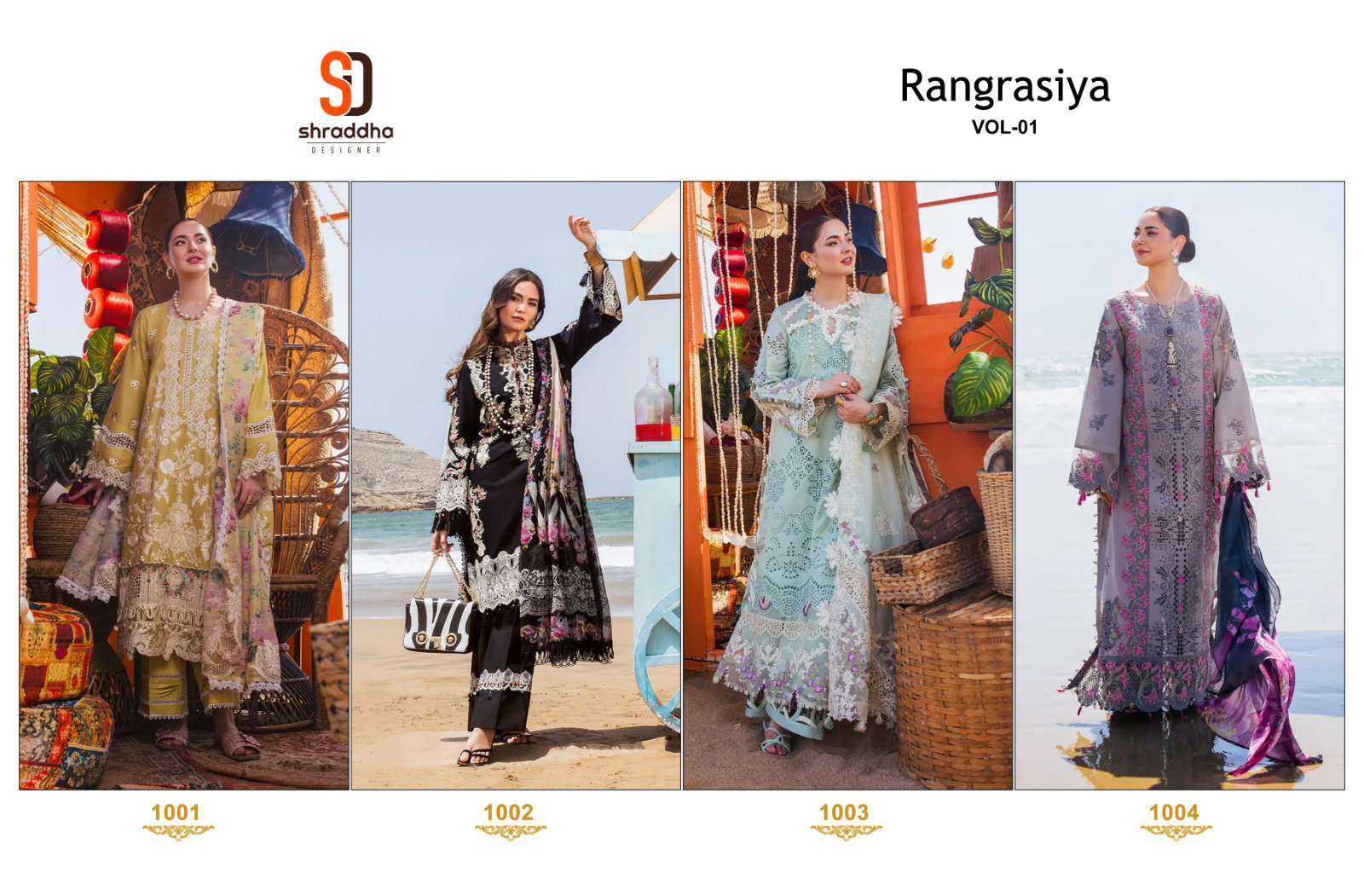 Shraddha Rangrasiya Vol 1 Cotton Dress Material Collection