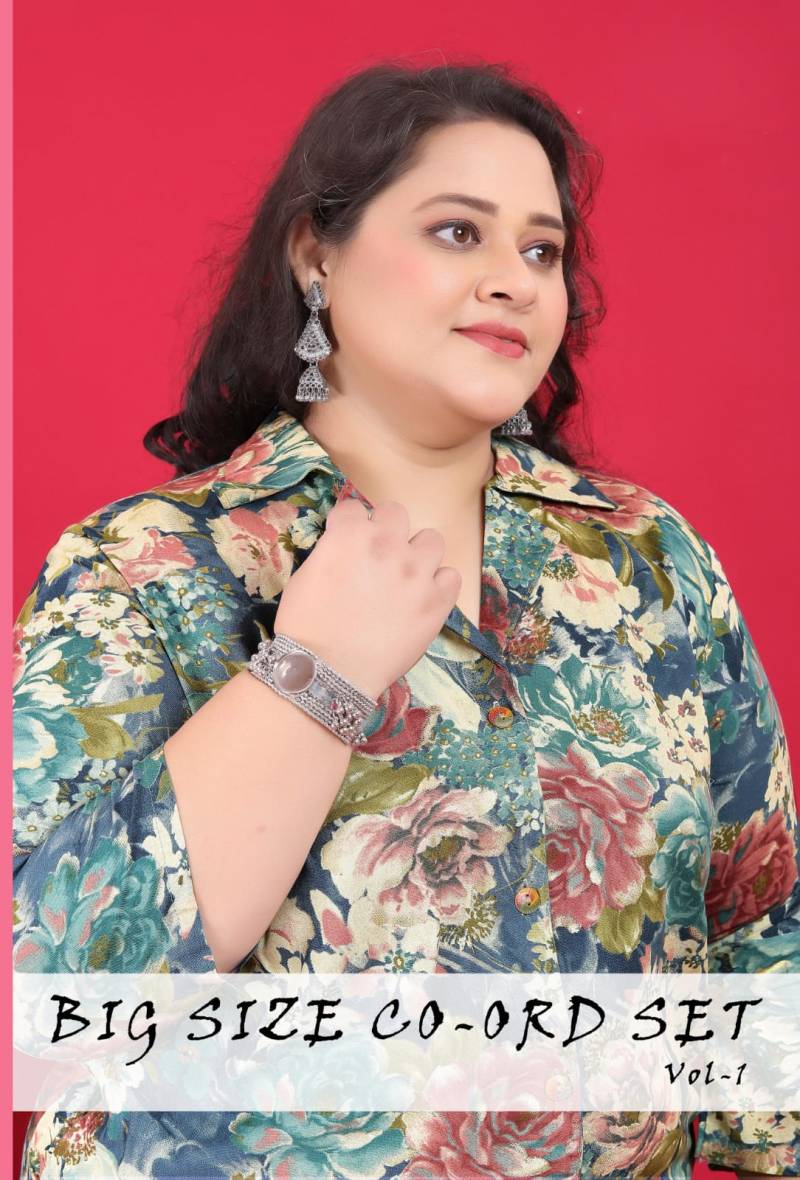Moksh Big Size Co Ord Set Vol 1 Rayon Fancy Collection