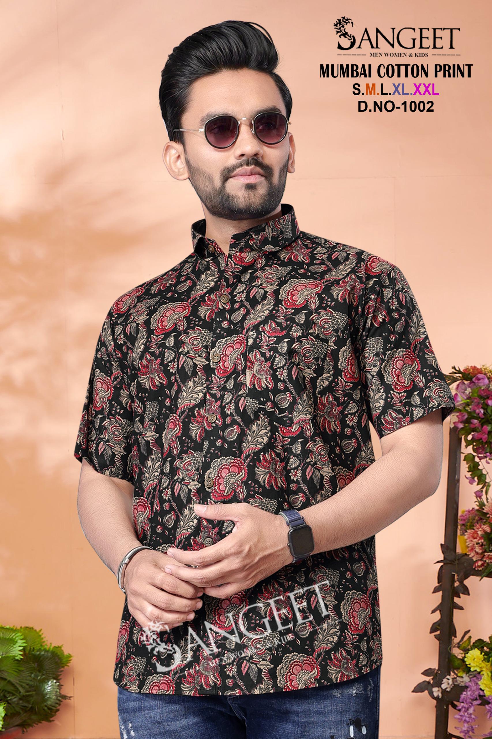 Sangeet Mumbai Cotton Print Mens T Shirt Collection