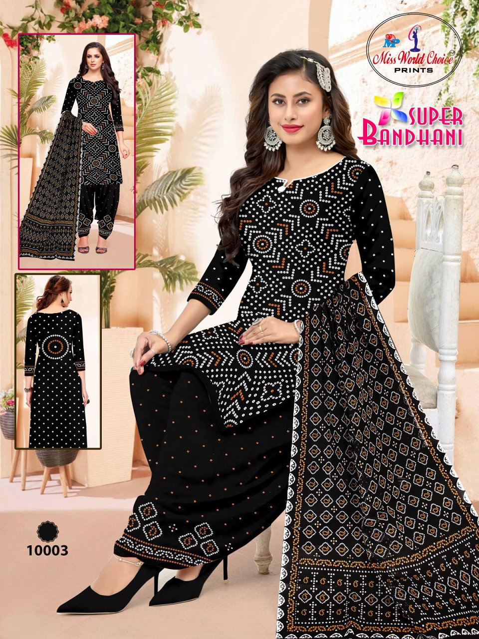 Miss World Super Bandhani Vol 10 Printed Cotton Dress Material Collection