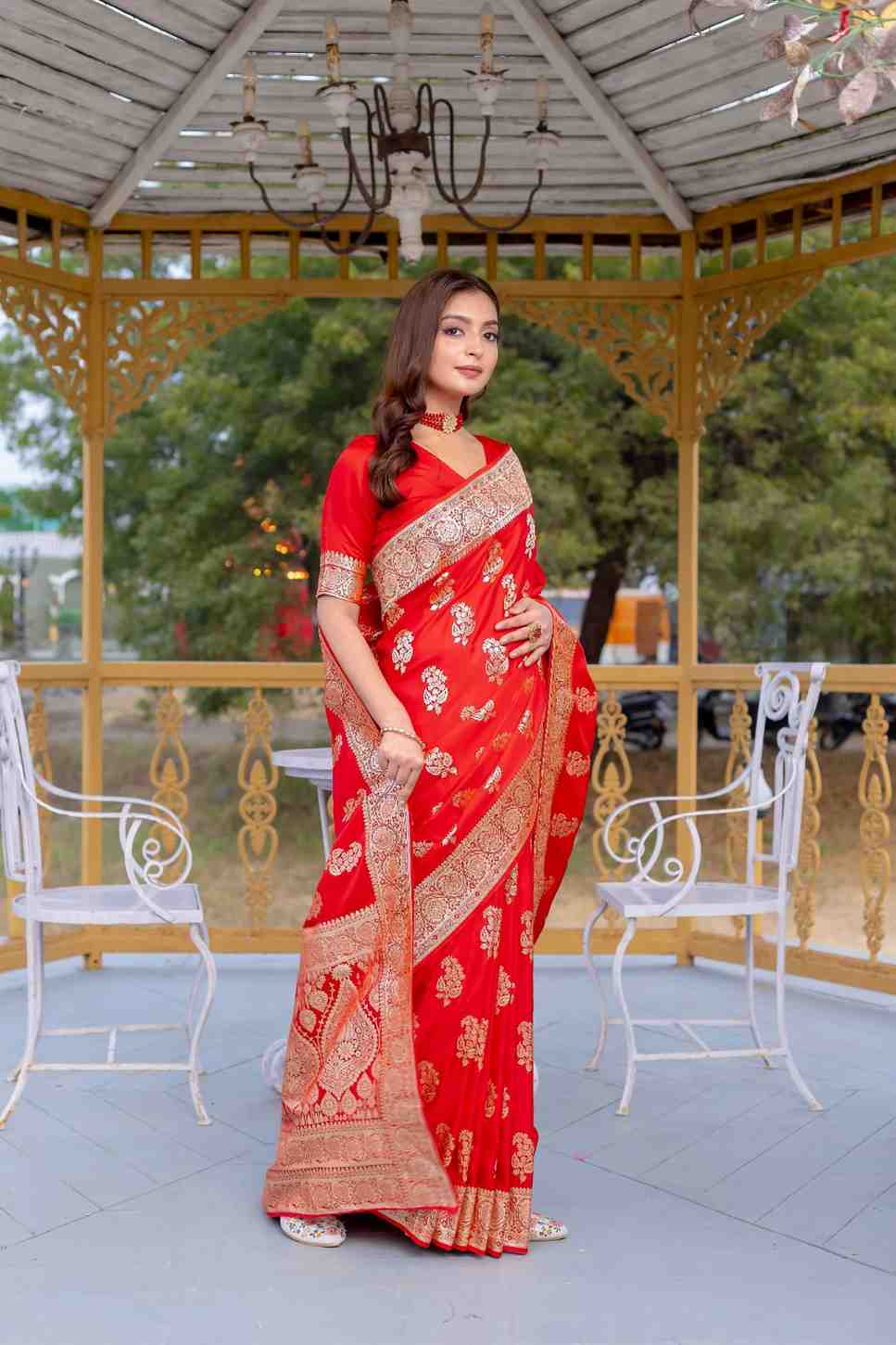 Kc 3064 Banarasi Satin Silk Festive Wear Saree Collection