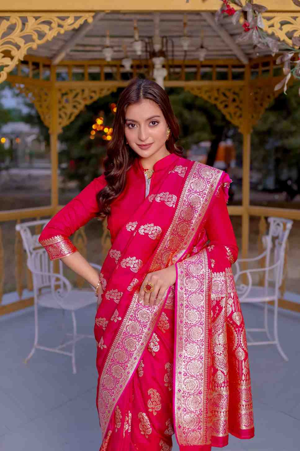 Kc 3064 Banarasi Satin Silk Festive Wear Saree Collection
