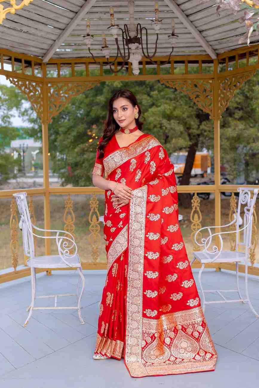 Kc 3064 Banarasi Satin Silk Festive Wear Saree Collection