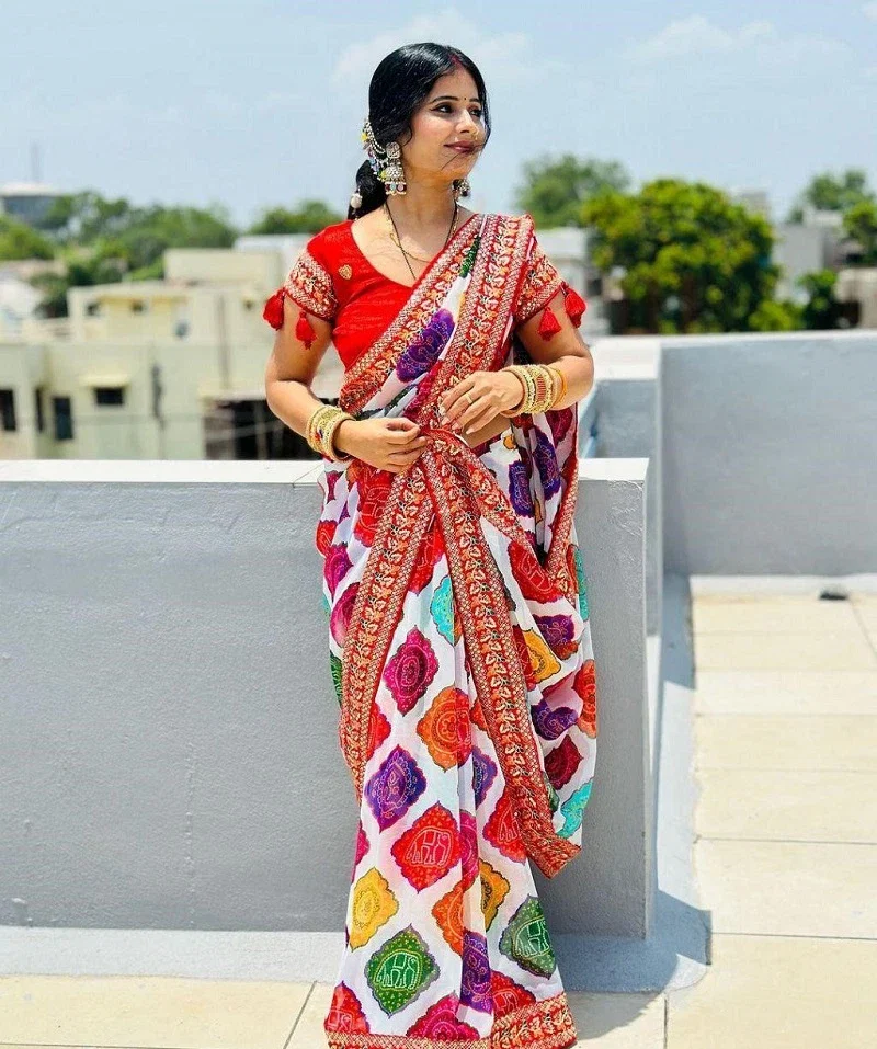 Zili 28 Designer Embroidered Georgette Saree Collection