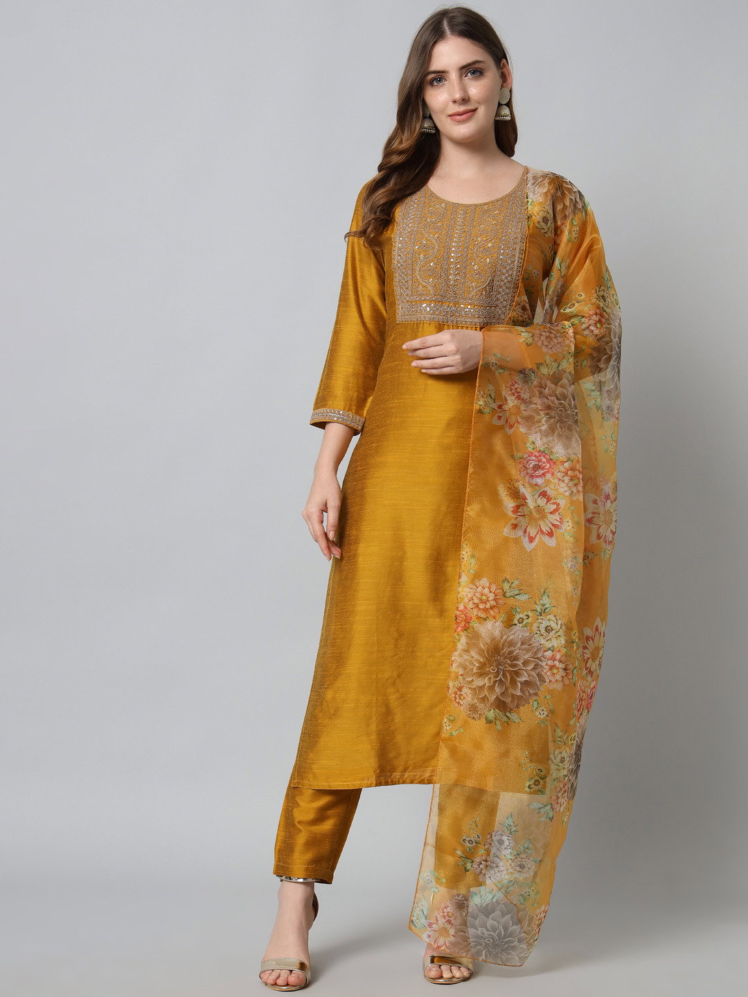 Vredevogel Virtus Rayon Silk Kurti Bottom With Dupatta Collection