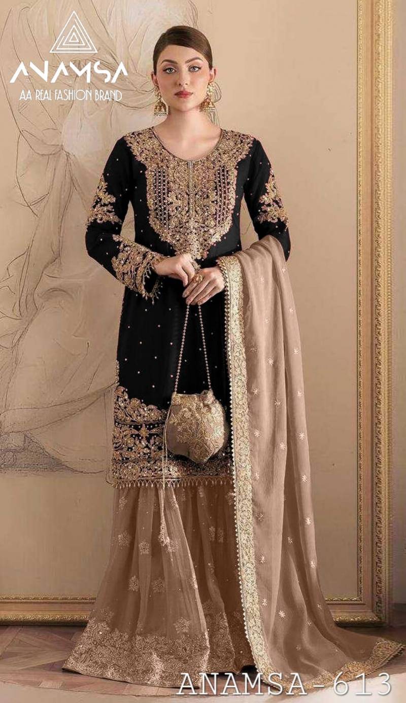 Anamsa 613 Georgette Embroidered Pakistani Salwar Kameez