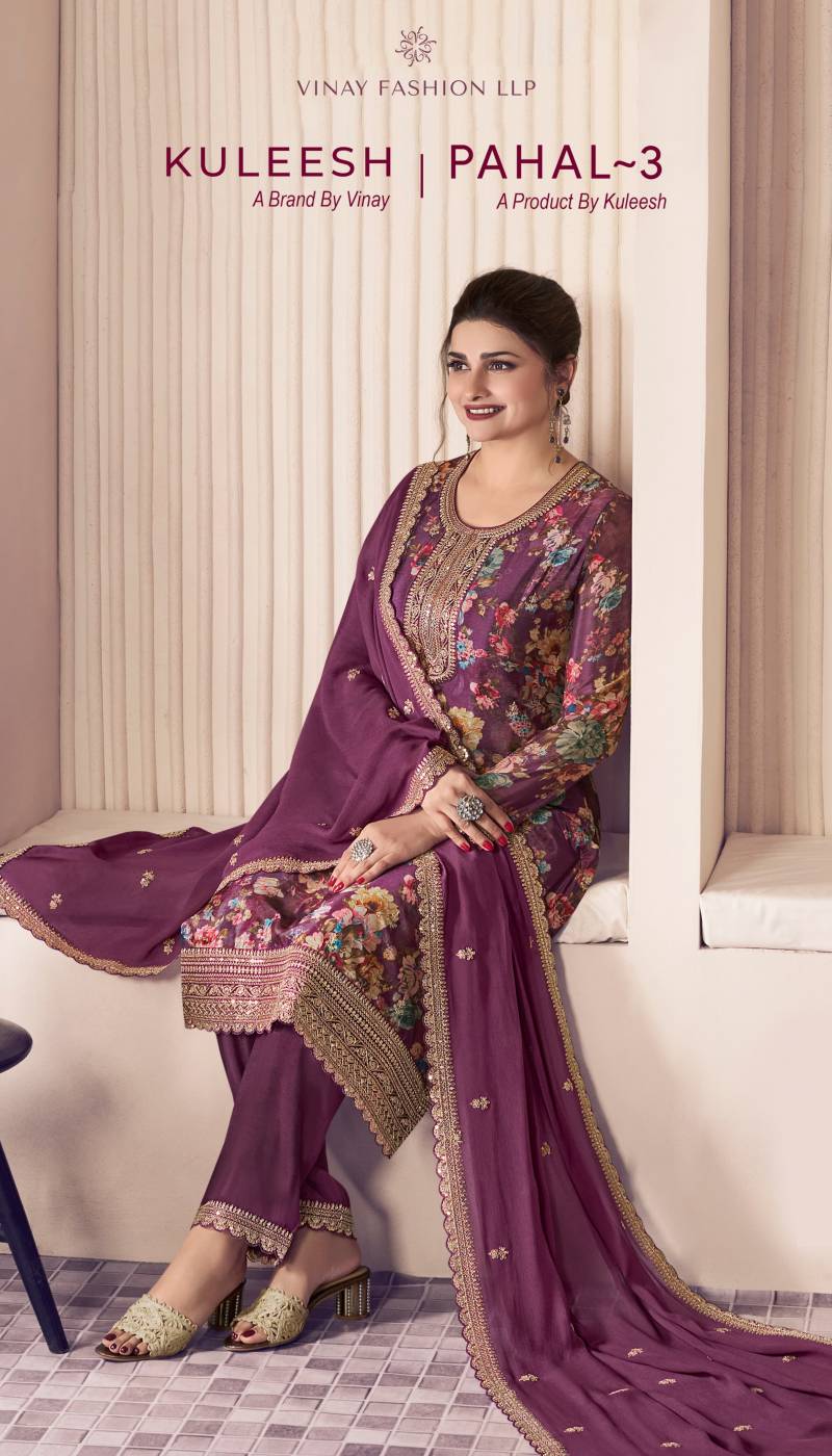 Vinay Kuleesh Pahal 3 Digital Printed Salwar Kameez Collection