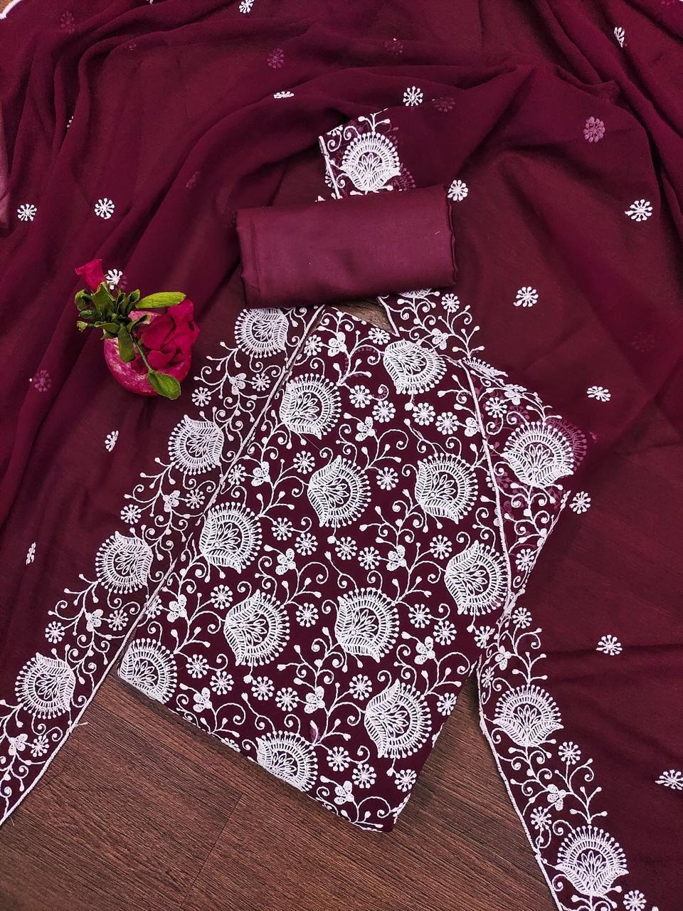 Panel 11 Georgette Stylish Matching Dress Material Collection