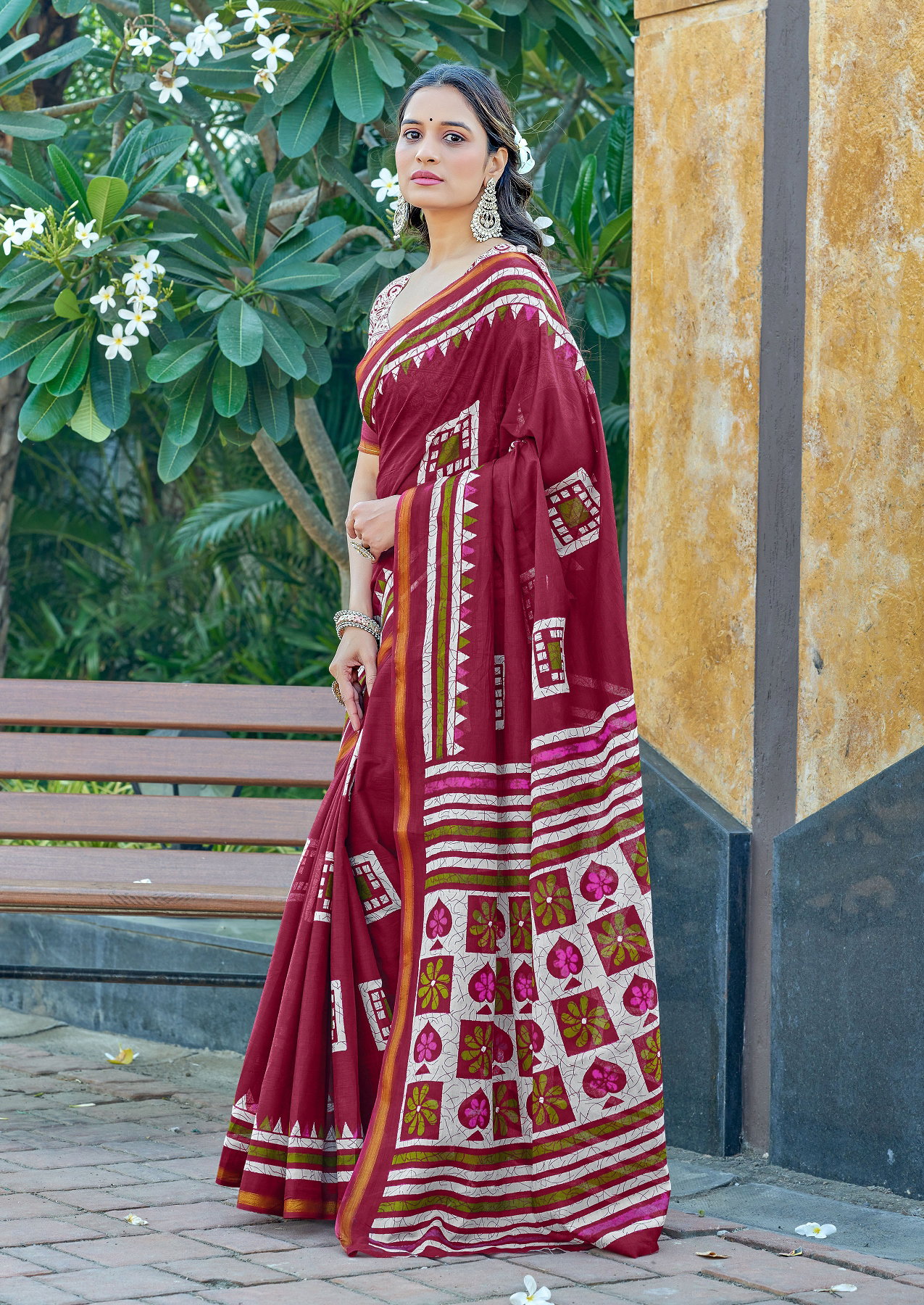 Df Sudha E Gorgeous Printed Cotton Saree Collection