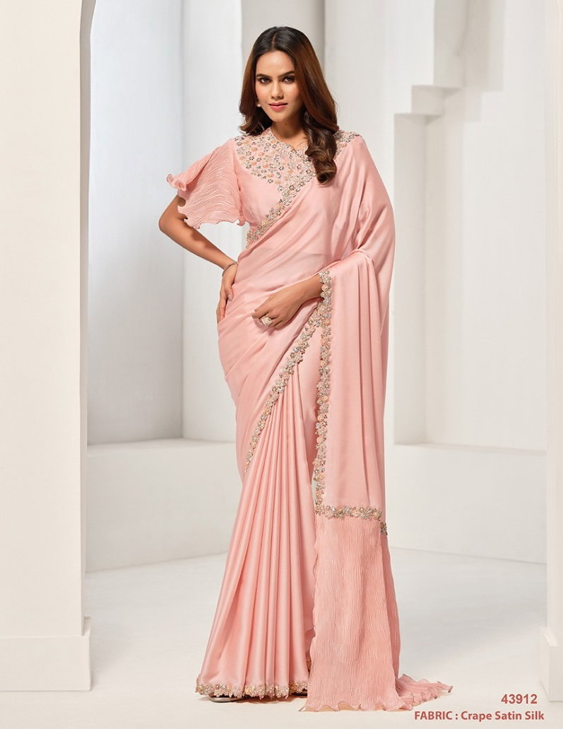Mahotsav Norita Saanjh 43912 Crepe Satin Silk Wedding Saree