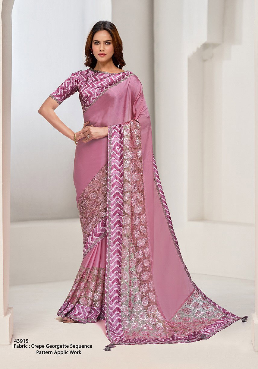 Mahotsav Norita Saanjh 43915 Crepe Georgette Festival Wear Saree