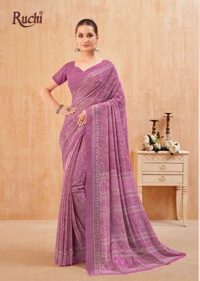 Ruchi Ragaa Georgette 13 Casual Wear Saree Collection