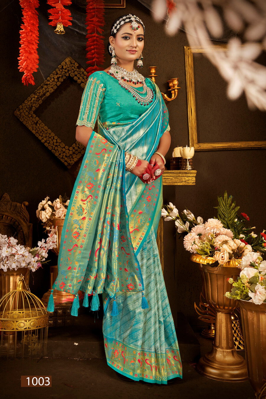 Saroj Sukhmani Tissue Paithani Vol 3 Wedding Wear Saree Collection