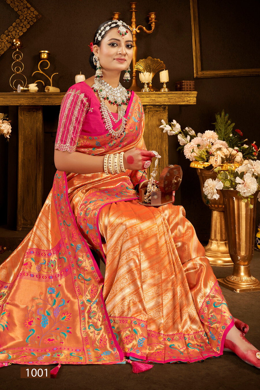 Saroj Sukhmani Tissue Paithani Vol 3 Wedding Wear Saree Collection