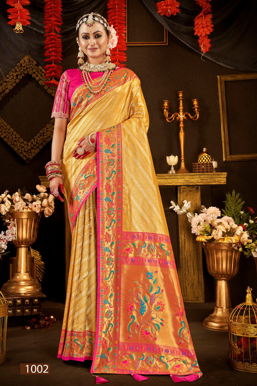 Saroj Sukhmani Tissue Paithani Vol 3 Wedding Wear Saree Collection