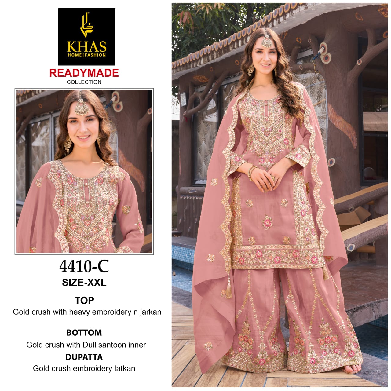 Khas 4410 Embroidered Ready Made Pakistani Suits Collection
