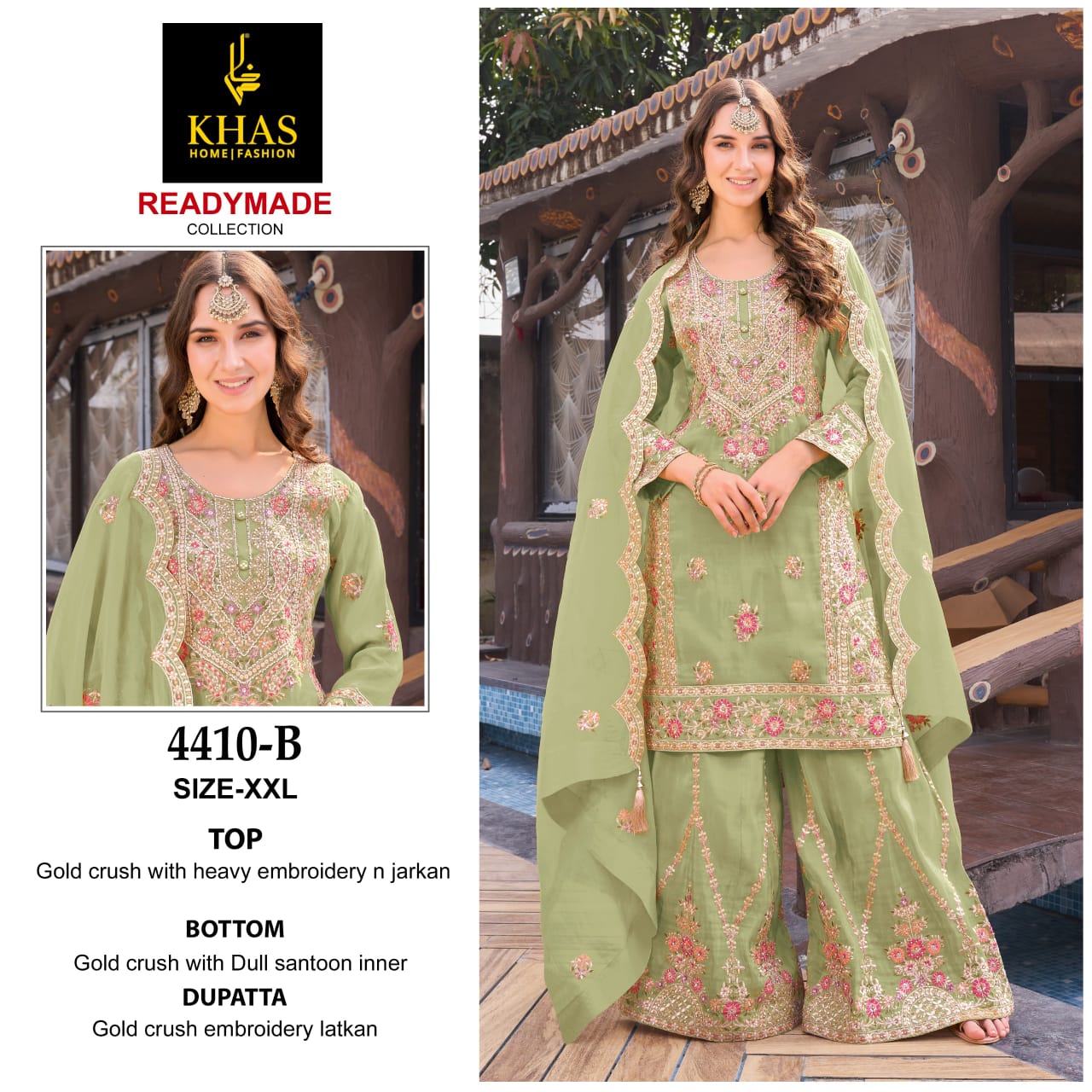 Khas 4410 Embroidered Ready Made Pakistani Suits Collection