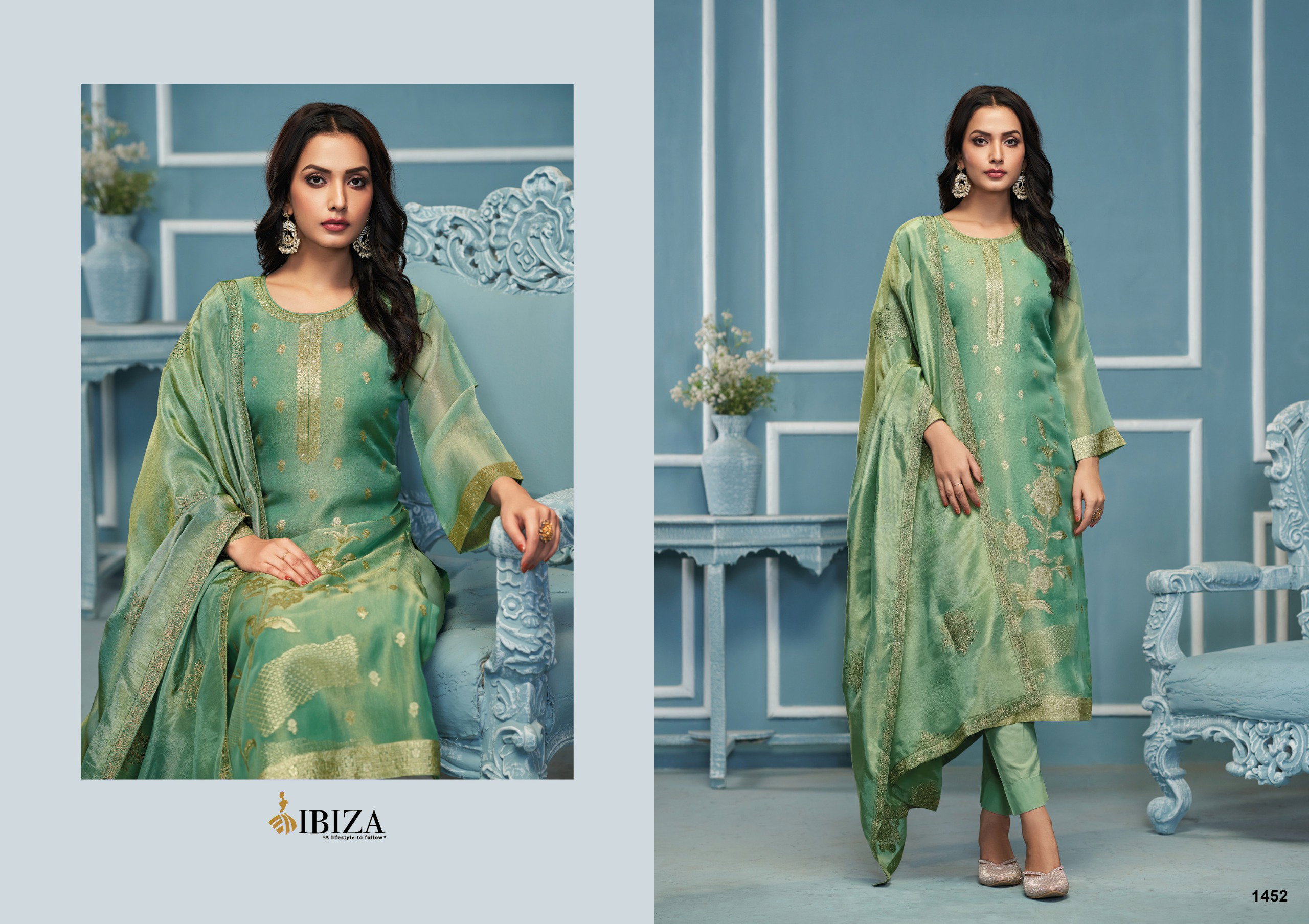 Ibiza Sajni Organza Salwar Kameez Collection