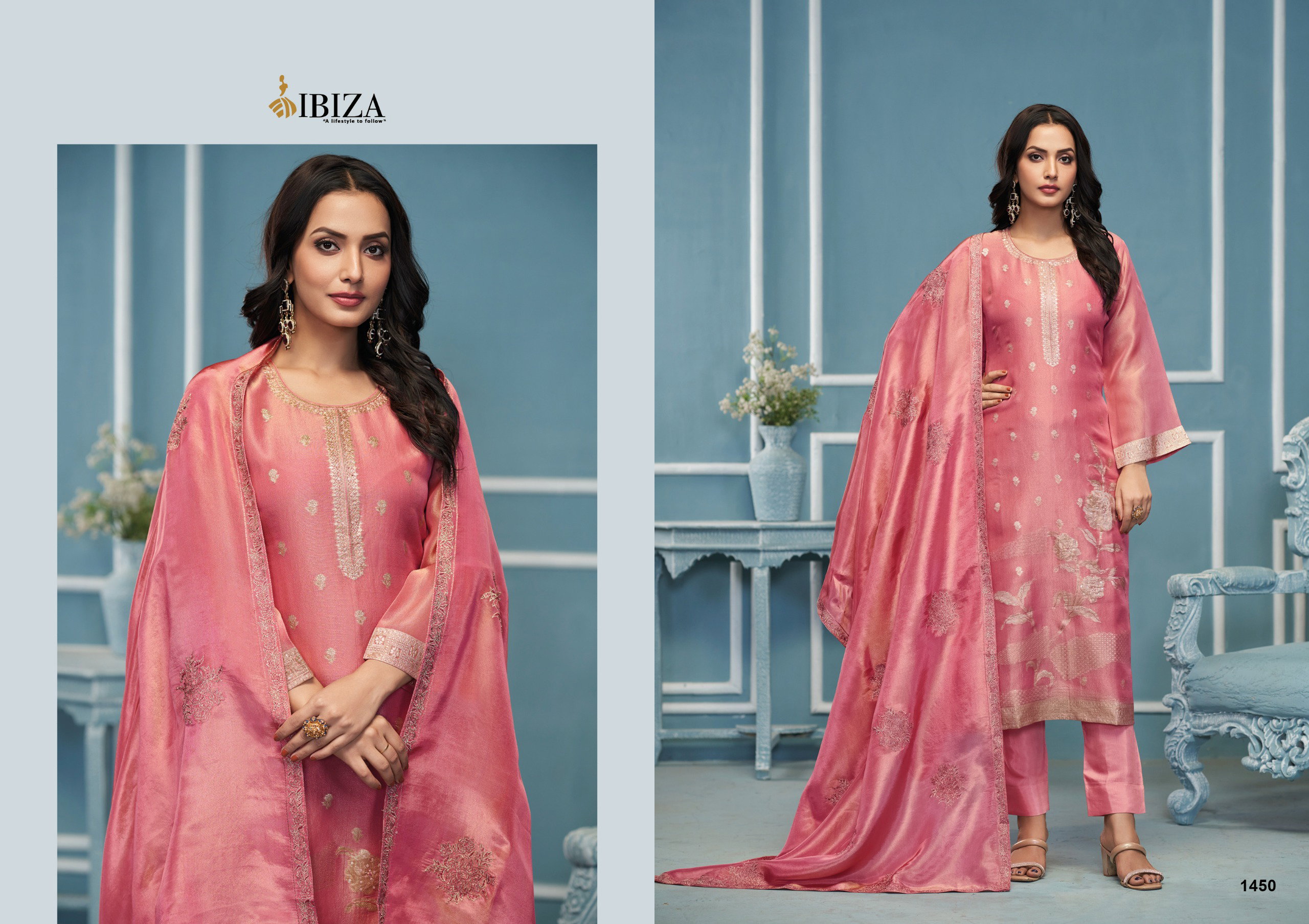 Ibiza Sajni Organza Salwar Kameez Collection