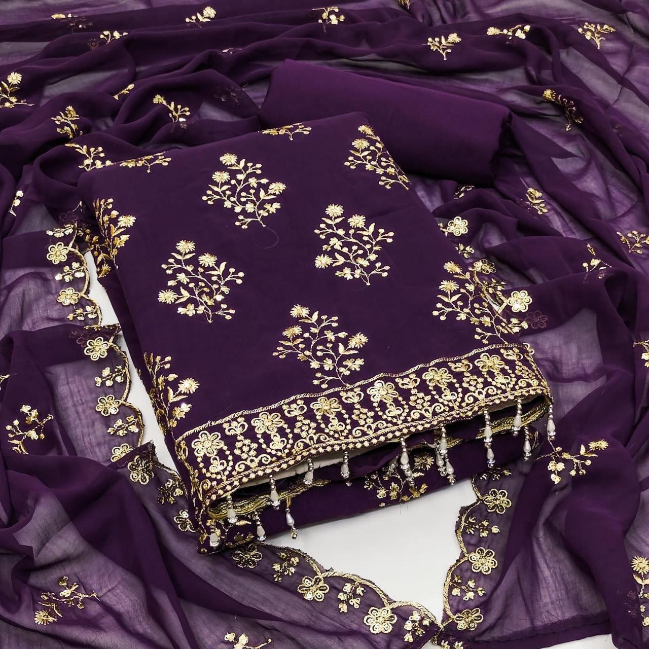 Majedar Georgette Suits 55 Georgette Dress Material Collection