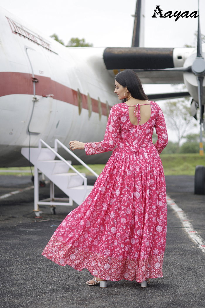 Aayaa Vol 18 Georgette Readymade Gown Collection