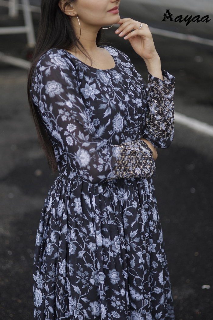 Aayaa Vol 18 Georgette Readymade Gown Collection