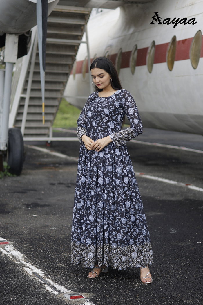 Aayaa Vol 18 Georgette Readymade Gown Collection