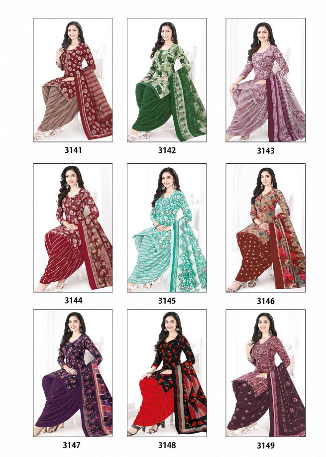 Baalar Zaara Patiyala Vol 31 Printed Cotton Beautiful Dress Material Collection