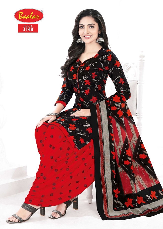 Baalar Zaara Patiyala Vol 31 Printed Cotton Beautiful Dress Material Collection