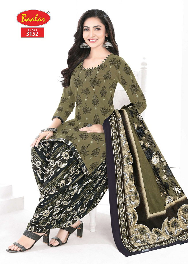 Baalar Zaara Patiyala Vol 31 Printed Cotton Beautiful Dress Material Collection