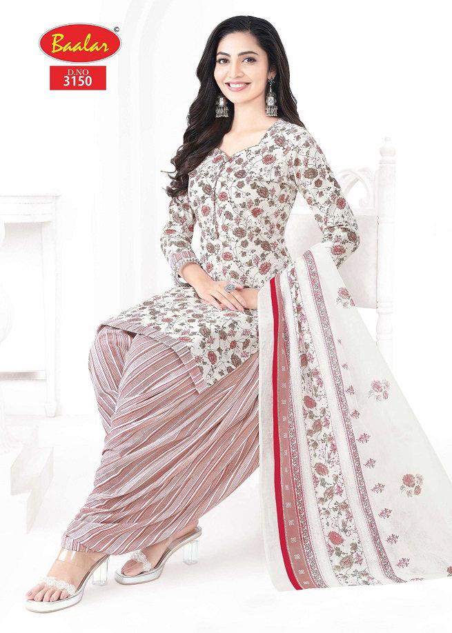 Baalar Zaara Patiyala Vol 31 Printed Cotton Beautiful Dress Material Collection