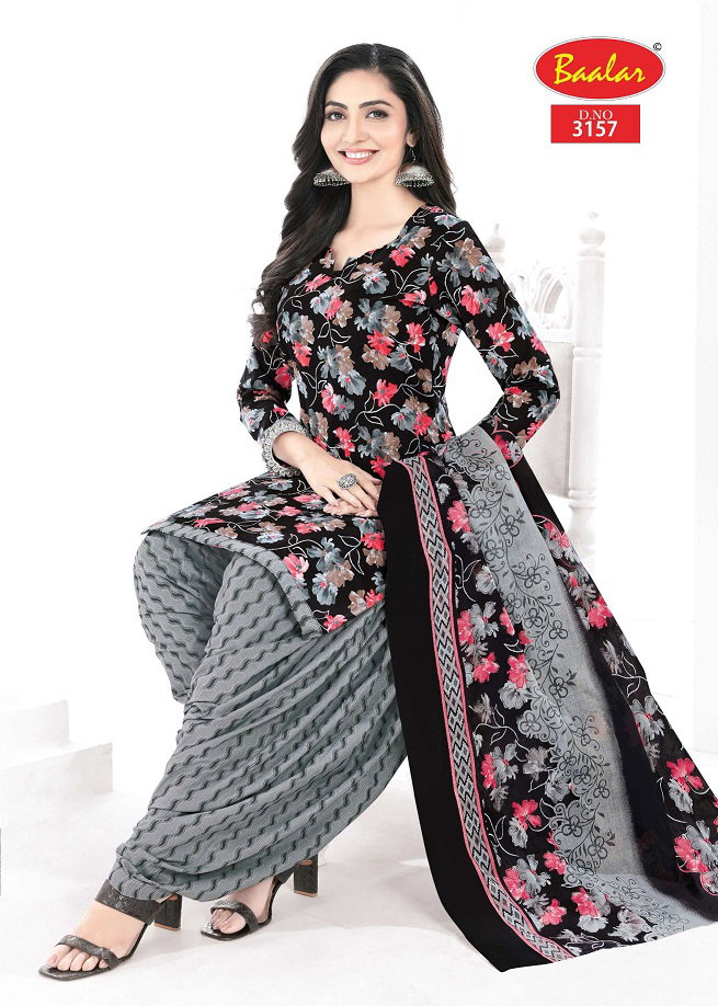 Baalar Zaara Patiyala Vol 31 Printed Cotton Beautiful Dress Material Collection