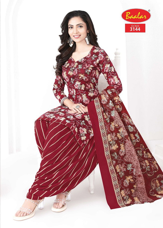 Baalar Zaara Patiyala Vol 31 Printed Cotton Beautiful Dress Material Collection