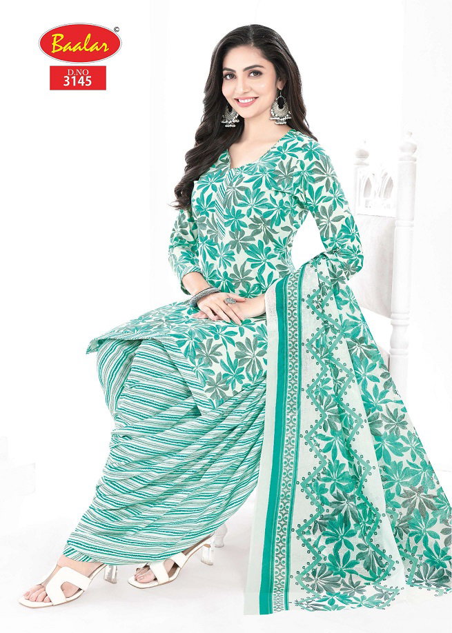 Baalar Zaara Patiyala Vol 31 Printed Cotton Beautiful Dress Material Collection