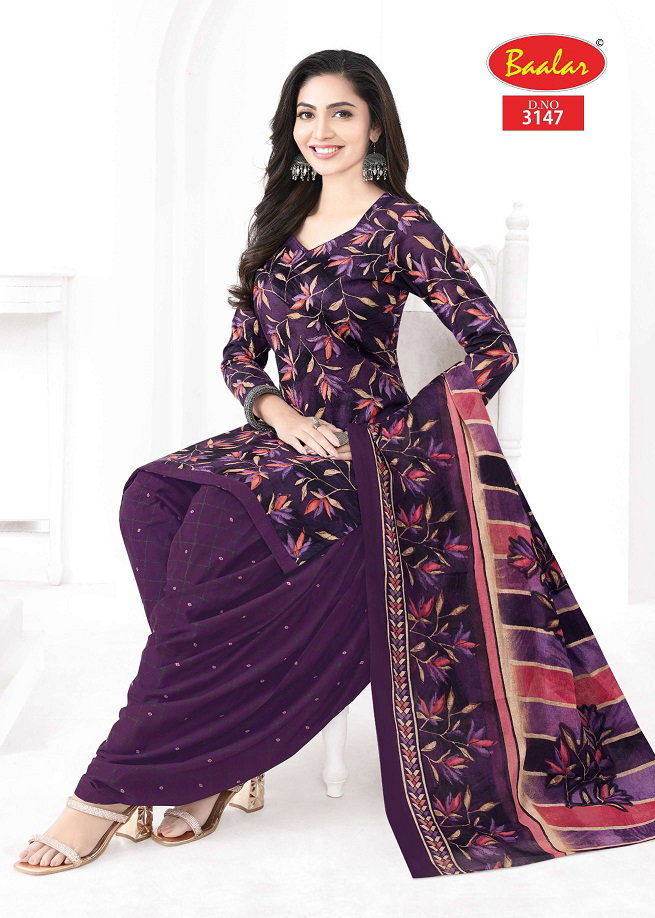 Baalar Zaara Patiyala Vol 31 Printed Cotton Beautiful Dress Material Collection