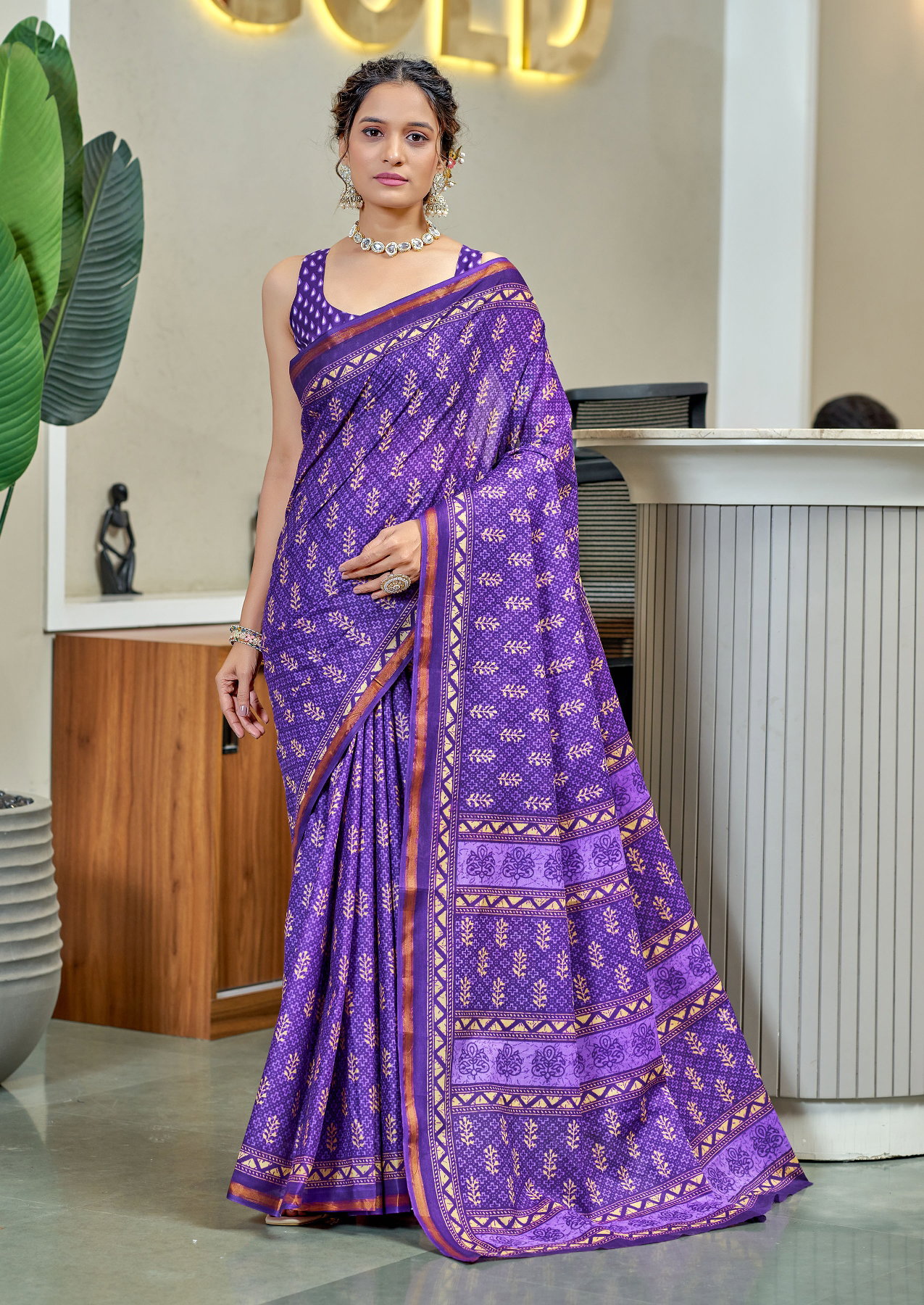 Df Sudha U Cotton Printed Fancy Saree Collection