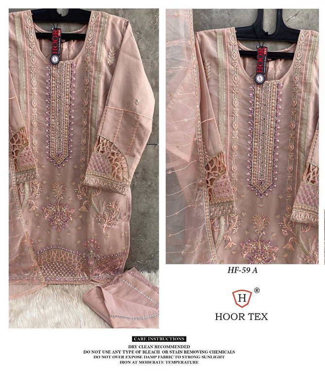 Hoor Tex HF 59 Organza Latest Fancy Designer Festive Wear Suit Collection