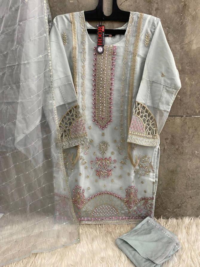 Hoor Tex HF 59 Organza Latest Fancy Designer Festive Wear Suit Collection